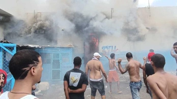La Dirección de Prisiones informó que el fuego se originó por un cortocircuito